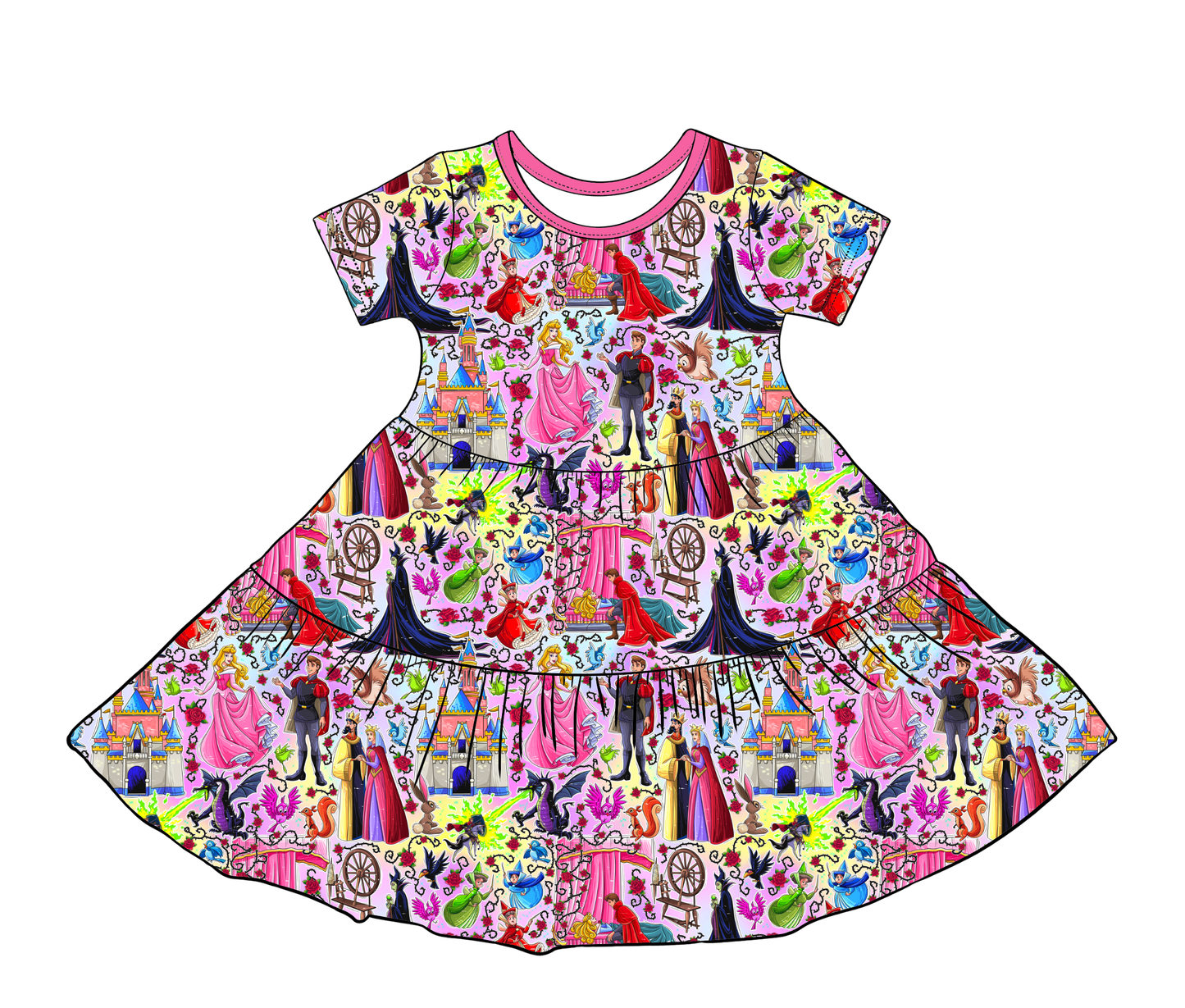 Briar Rose Short Sleeve Twirl