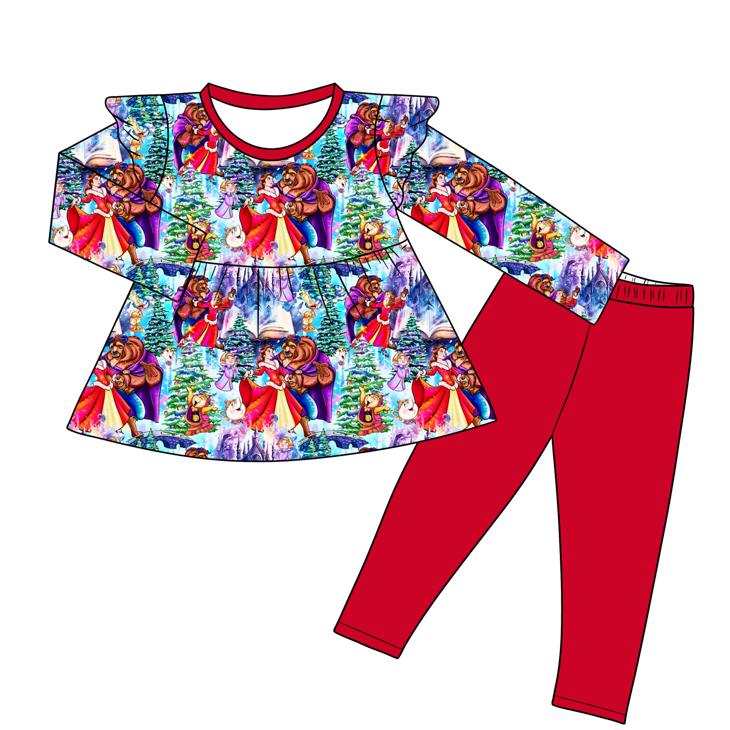 Enchanted Christmas Peplum Set