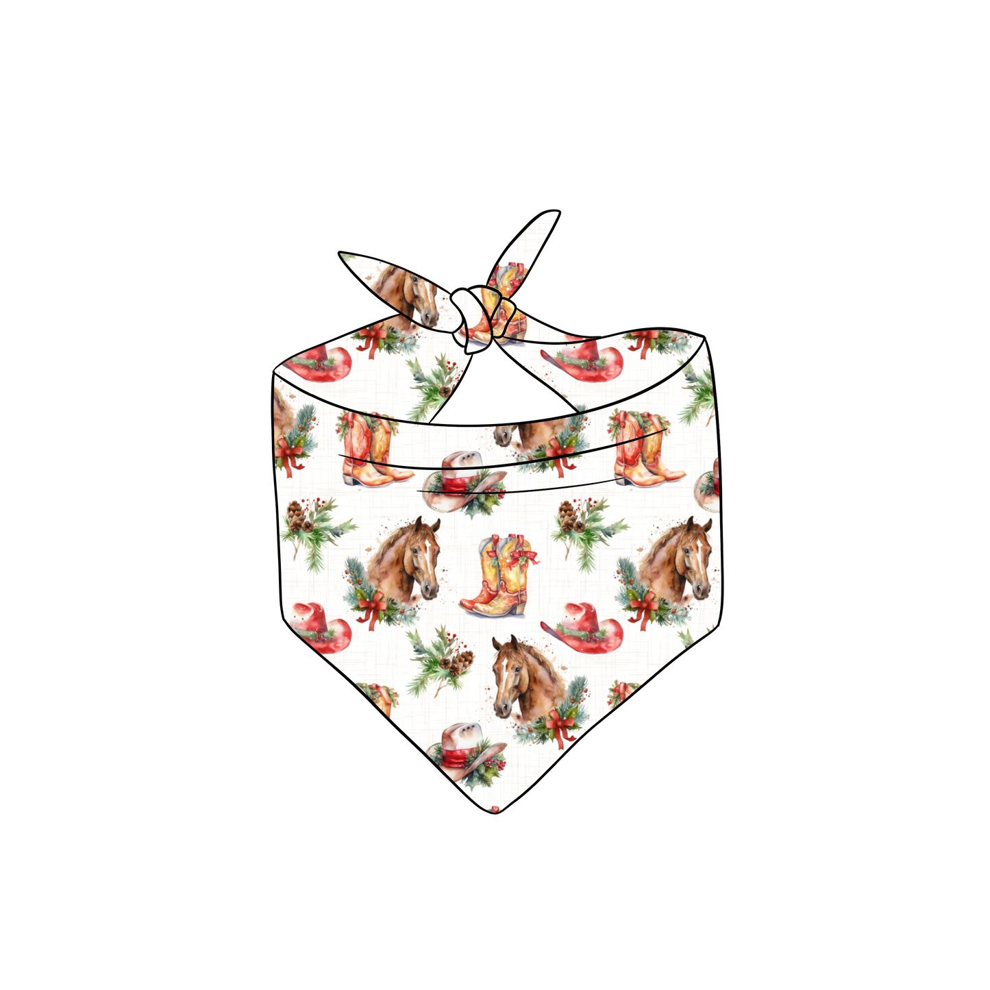 Holiday Neigh Dog Bandana