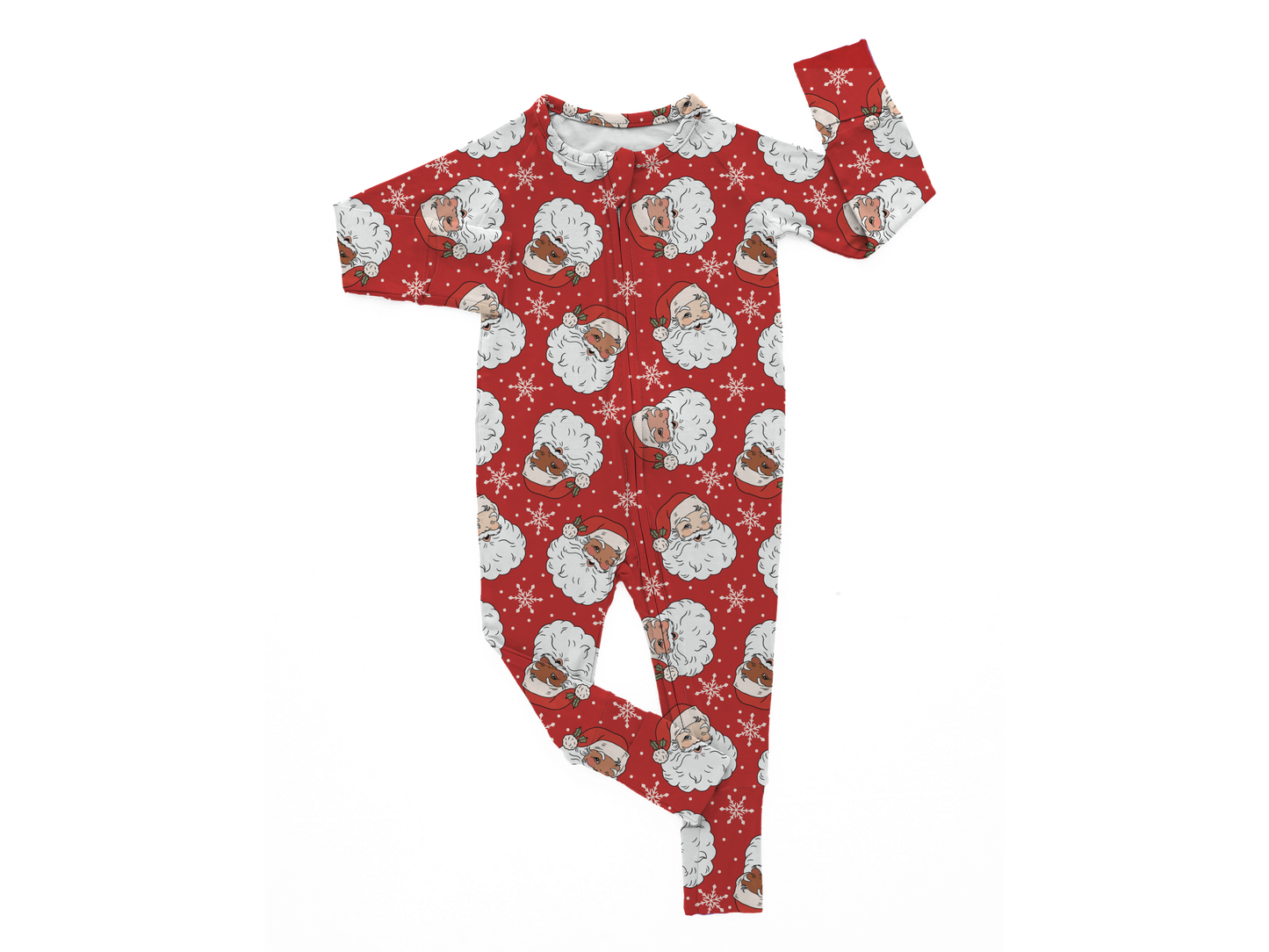 Vintage Santa Convertible Zip Romper