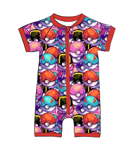 Catch’em All Shorty Romper