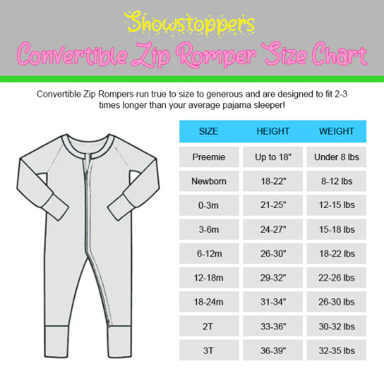 Vintage Santa Convertible Zip Romper