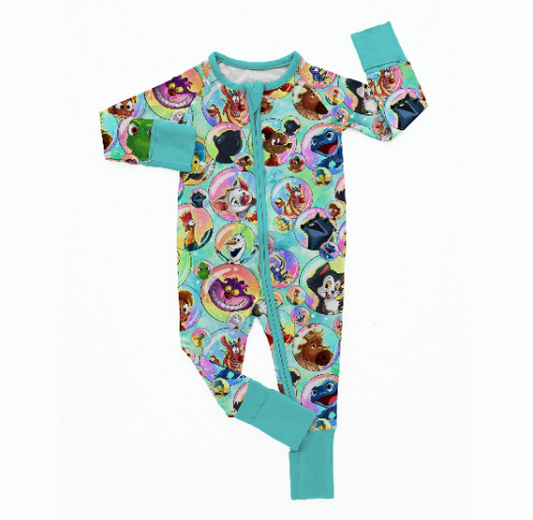 Bubble Buddies Convertible Zip Romper